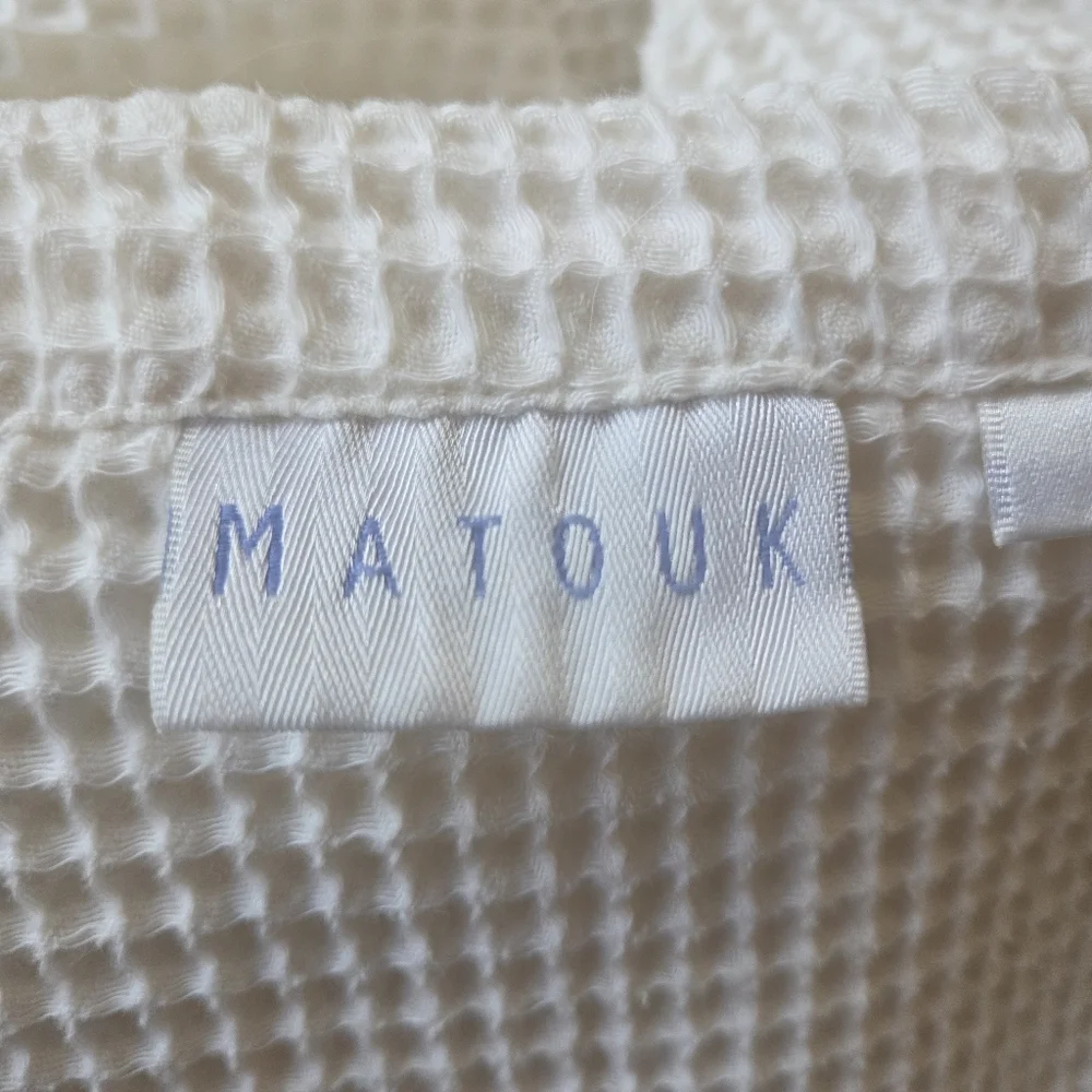 Vintage/Discontinued Matouk King Coverlet 86×89 Actual Off White Waffle Weave